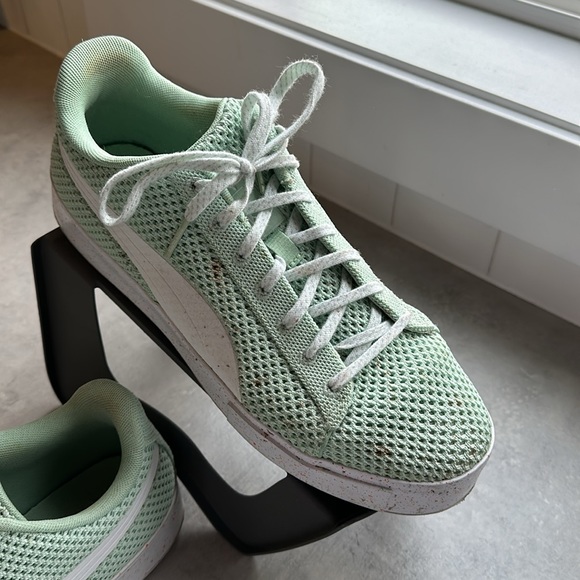 Puma mesh shoes in teal & orange - Picture 3 of 6